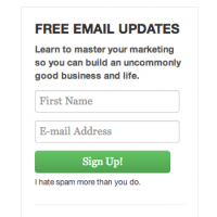 A solid opt-in form is a great start for lead generation.