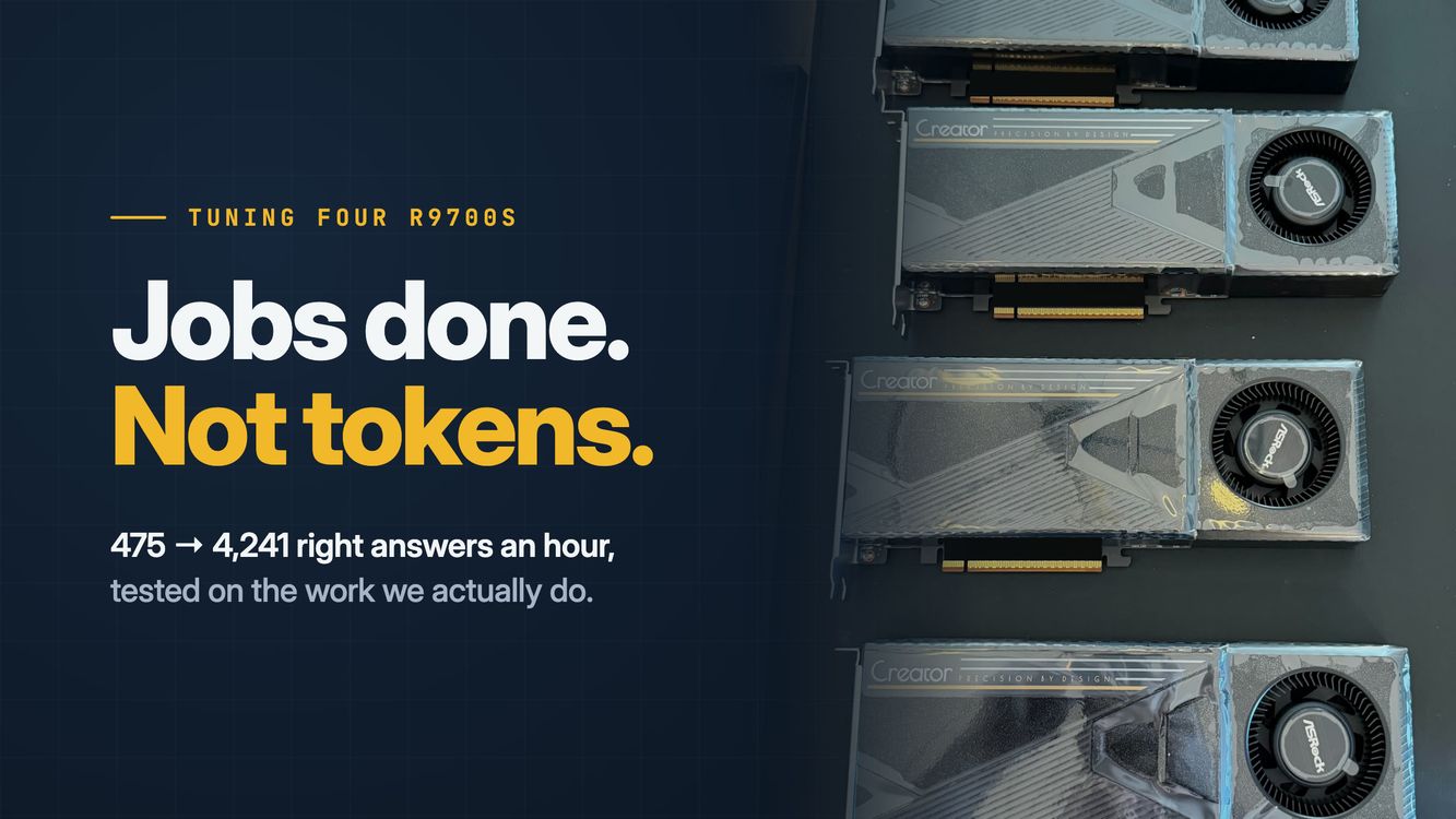How to Tune Your R9700s for Your Workload